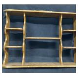 Wooden Display Shelf 31 x 24 x 5.5 in
