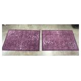 (2) Purple Rugs 30x46 in.