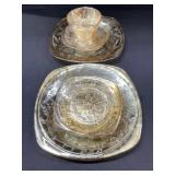 (5) Piece Vintage Depression Glass