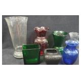 7 Assorted Size Vases