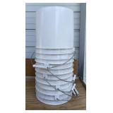 (5) White Buckets (2gallon)