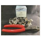 (15) Dixon Hose Clamps / (1) Crescent 542-1 Pliers