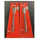 (2) Milwaukee Flat Boring Bit 3/4in