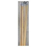 (6) 54in Clip-On Dust Mop Handles