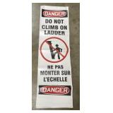 (10) Ladder Shield Wrap Danger Do Not Climb