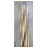 (6) 60in Clip-On Dust Mop Handles