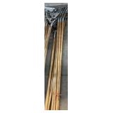 (12) Wingnut Clamp Bamwood Handles 54in