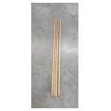 (4) 54" Broom Handles