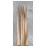 (9) 60" Broom Handles