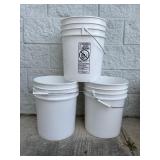 (3) White Buckets (5gallon)