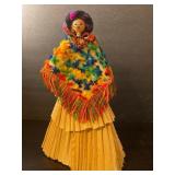 11 in. Vintage Cornhusk Mexican Dolls