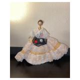 11 in. Vintage Cornhusk Mexican Doll