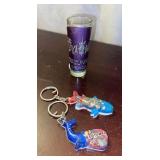 Conzumel Mexico Keychains and Shot Glass