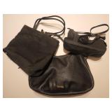 (3) Black Purses