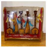 Miniature Wooden Hand Carved Musical Instrument
