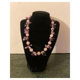 Purple & Pink Gemstone Necklace