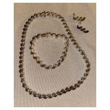 Necklace, Bracelet and Earrings