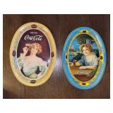 Small Coca Cola Oval Tin Trays