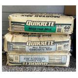 (3) Bags of Mortar Mix Quikrete