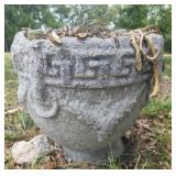 14in Concrete Pedestal Planter
