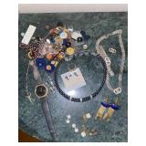 Vintage Guess Watch, Brocken Jewelry and More