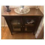 Vintage Ashley TV Stand W/ Glass Doors