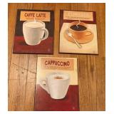 (3) Cafe Decor Frames