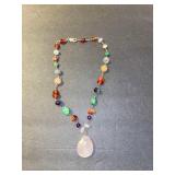 Multi Colored Stone Necklace