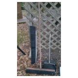 Brooms and dustpan