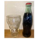 Coca Cola 8 Oz. Bottle and Coca Cola 75th