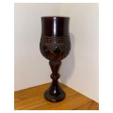 11 in. Carved Wood Goblet