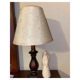 18 in. Table Lamp and Angel Figurine w/Prayer