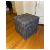 Ottoman w/Storage and (2) Throw Blankets