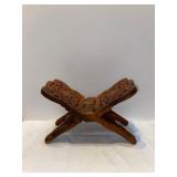 Hand Carved Wood Book Stand
