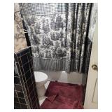 Black & White Shower Curtain & Bathroom Items