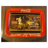 Coca Cola Display Tray Touring Car Delicious Refre