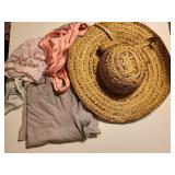 Sun hat and scarves