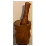 Vintage Mortar & Pestle Set 6 in