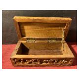 Wooden Carved Jewelry Box