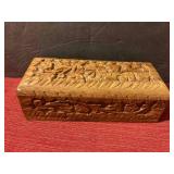 Wooden Carved Jewelry Box