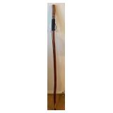 Wooden Hand Made Texas Cane 55in