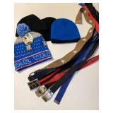 Boys Belts and Knit Winter Hats