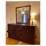 10 Drawer Dresser with Mirror