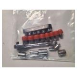 Quarter inch sockets various sizes