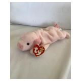 Squealer Beanie Baby  Pig With Tag Errors