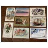 8 Vintage Post Cards