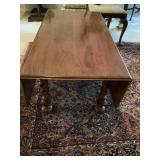 Antique Double Sided Drop Leaf Coffee Table