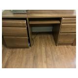 Desk and Hutch with Printer Drawer