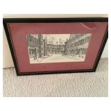 Beacon Hill BostonSketch Reproduction