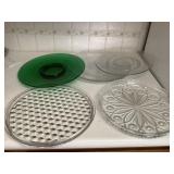 Collection of Glass & Crystal Platters
